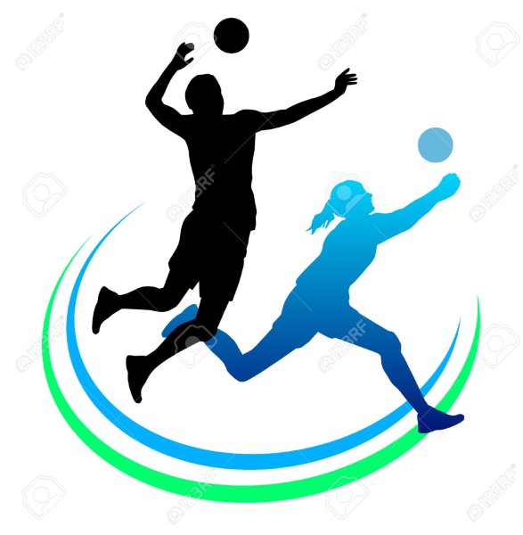 Вектор спорт волейбол