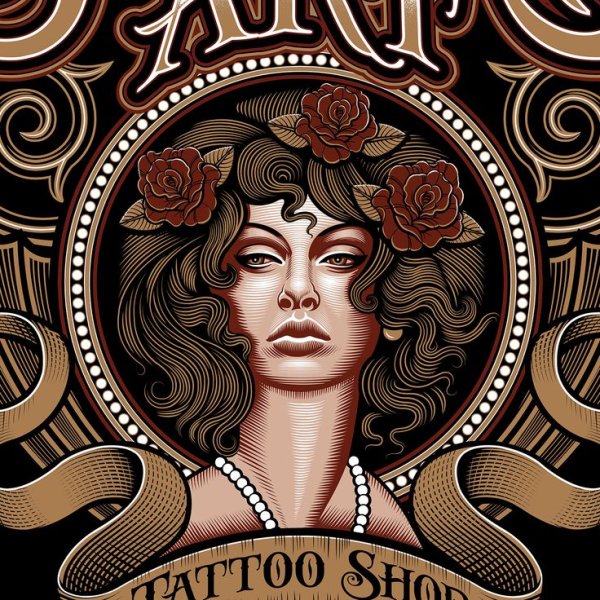 Красивый логотип художника