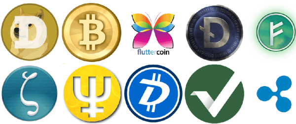 Значки криптовалют