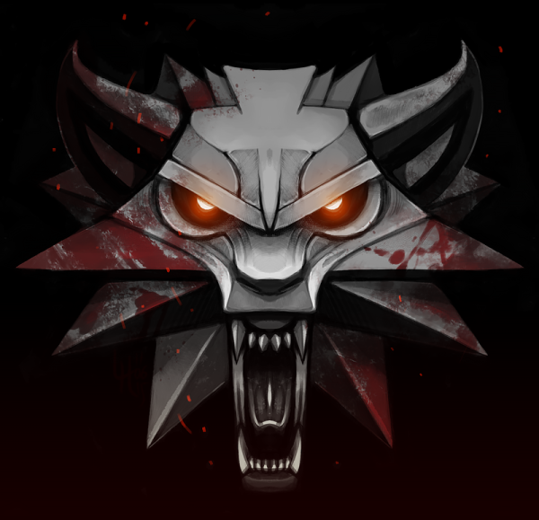 Ведьмак медальон волка