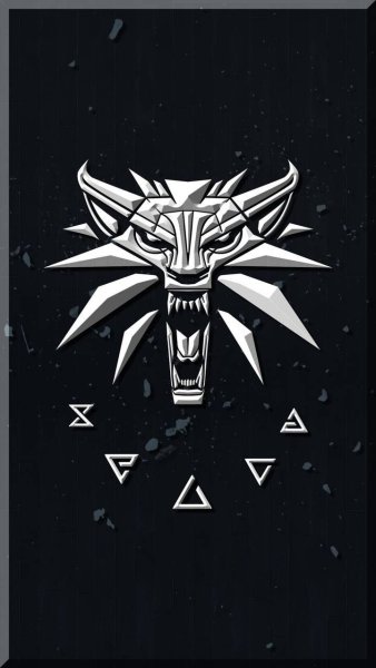 Ведьмак медальон волка арт