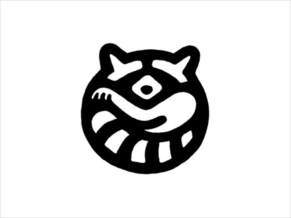 Символы стилизованные енот