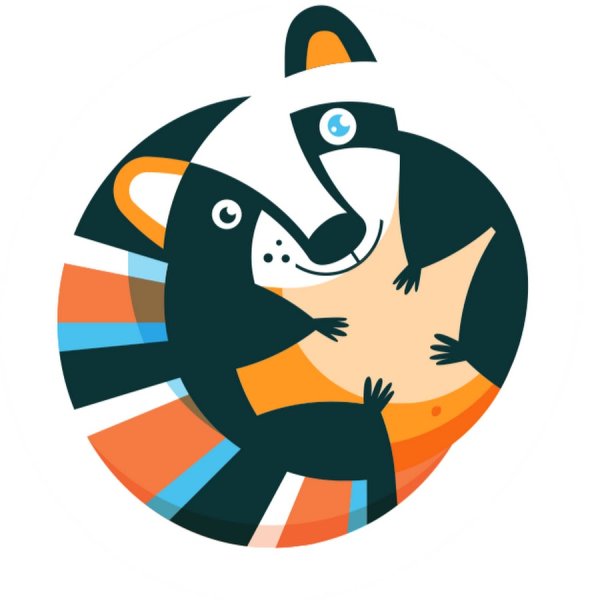 Контактный зоопарк енот логотип