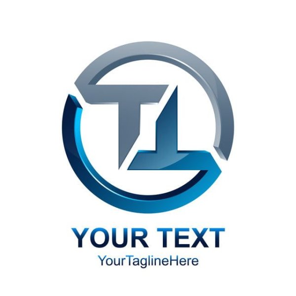 Логотип синя серебрянный