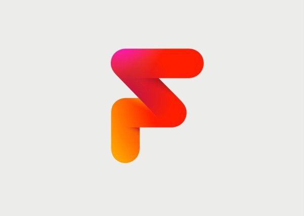 Лого в виде буквы f