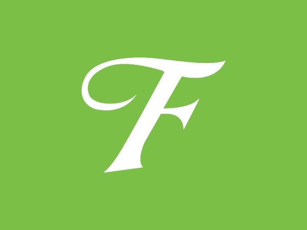 Красивая буква f для логотипа