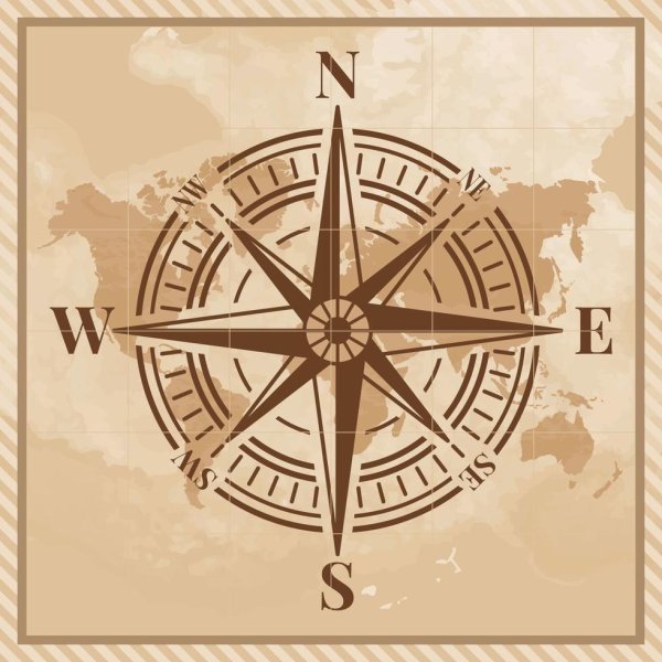 Логотип в виде компаса