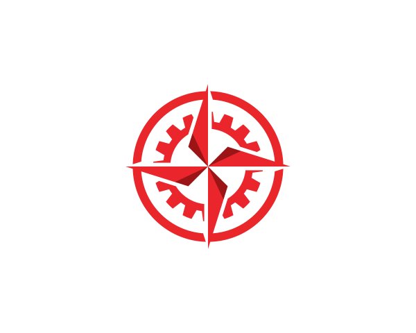 Компас логотип вектор