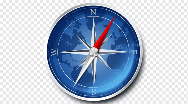 Компас на белом фоне
