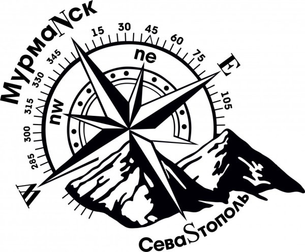 Логотип в виде компаса