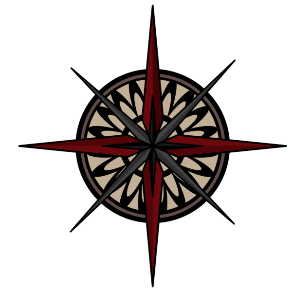 Компас эмблема без фона