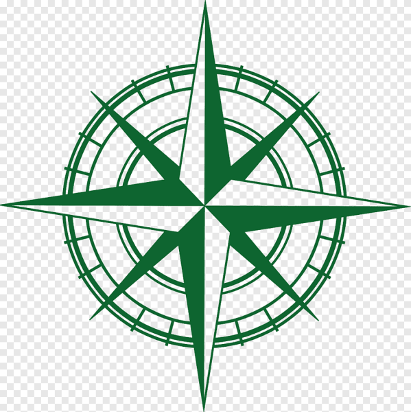 Роза ветров Север стрелка