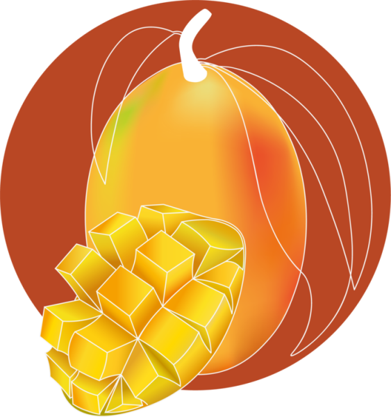 Логотип манго фрукт