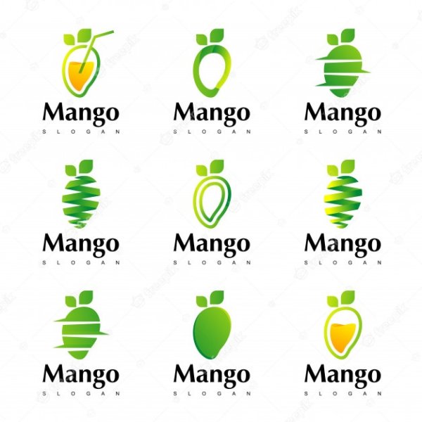 Логотип манго фрукт