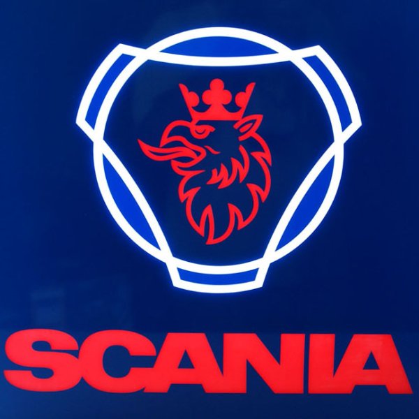 Надпись Скания