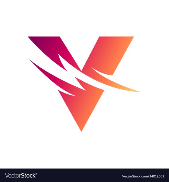 Буква v вектор