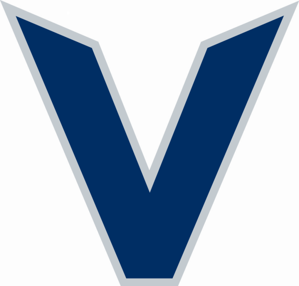 Синяя буква v