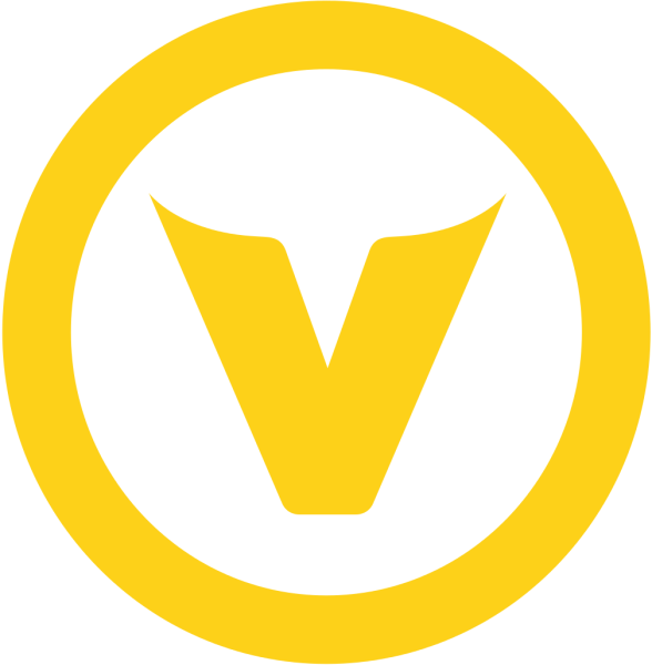 Желтая буква v