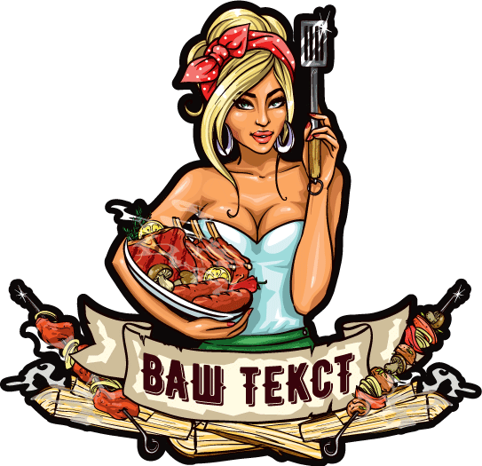 Наклейка девушка тату