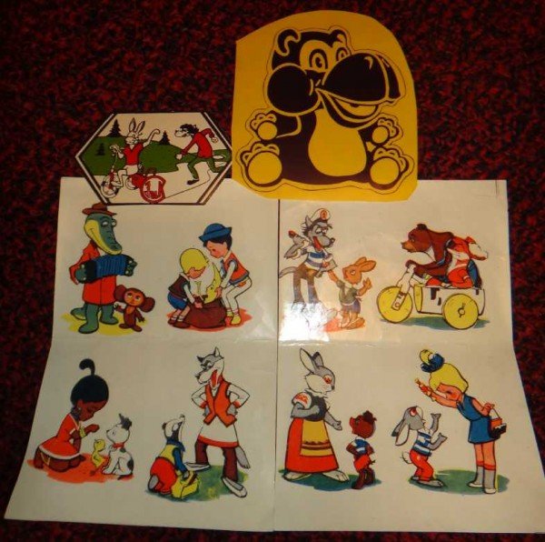Наклейки старые детские