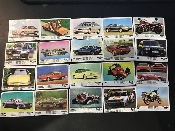 Жвачка турбо 90-х вкладыши