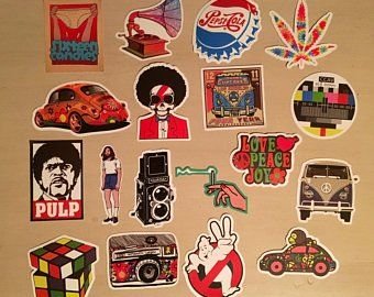Наклейки в стиле ретро
