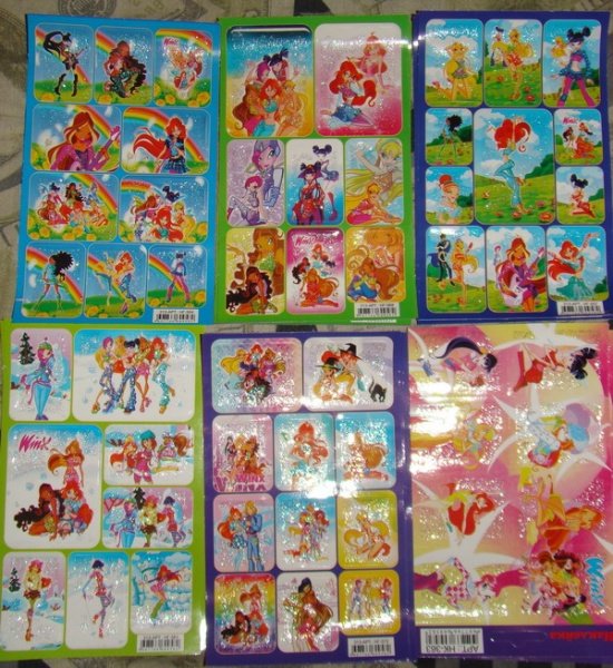 Наклейки Винкс старые