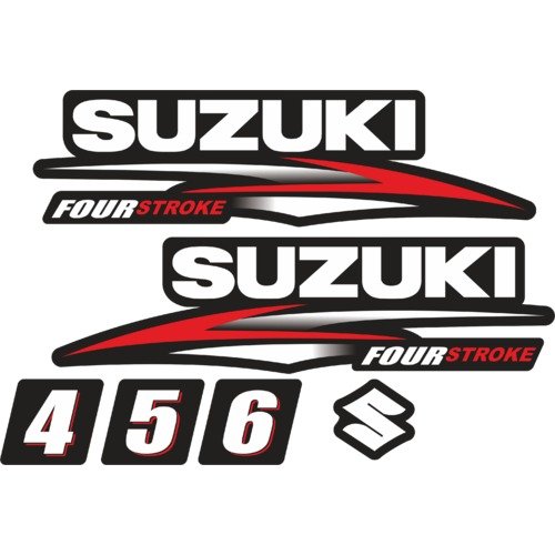 Лодочный мотор Suzuki four stroke 90 наклейки