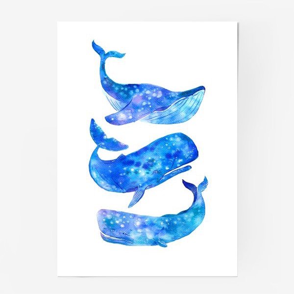 Наклейки в голубых тонах