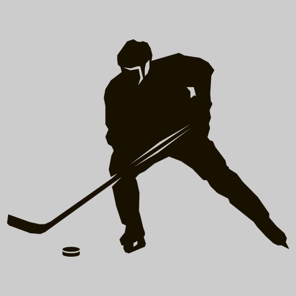 Наклейка" хоккеист"
