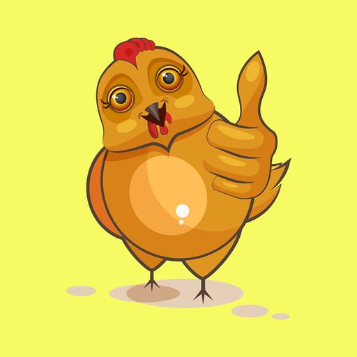 Наклейка курица