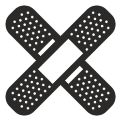 Наклейка на авто "пластырь"