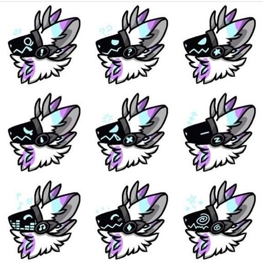 Фурри YCH наклейки