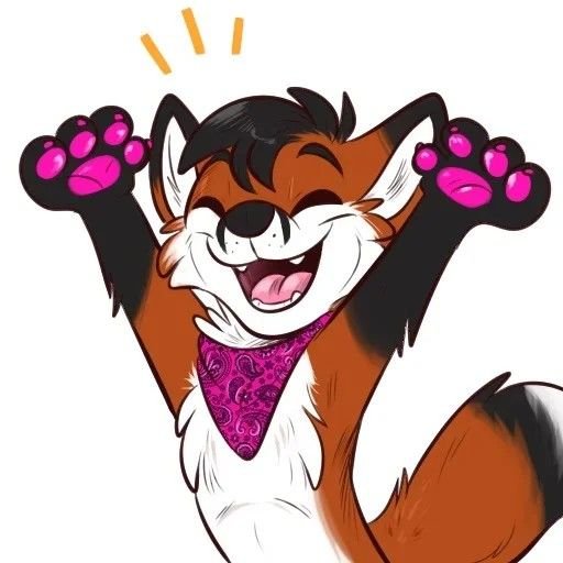 Фурри Стикеры флип