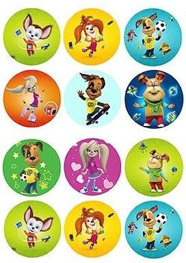 Барбоскины раскраска с наклейками