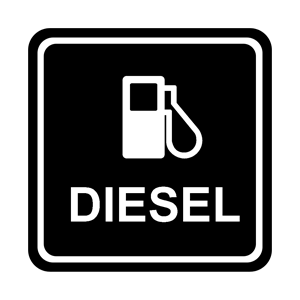 Наклейка дизель на бензобак
