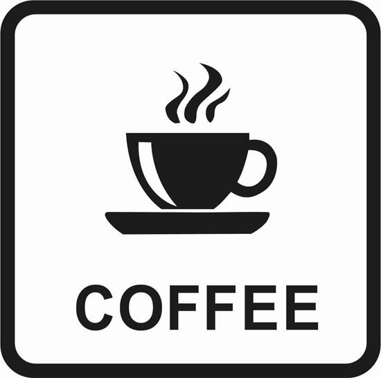 Трафарет кофейной чашки