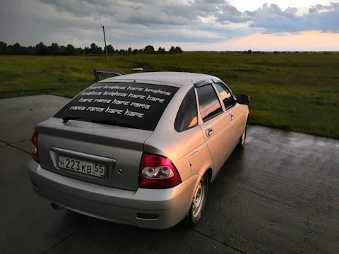 Наклейки на Лада Приора хэтчбек