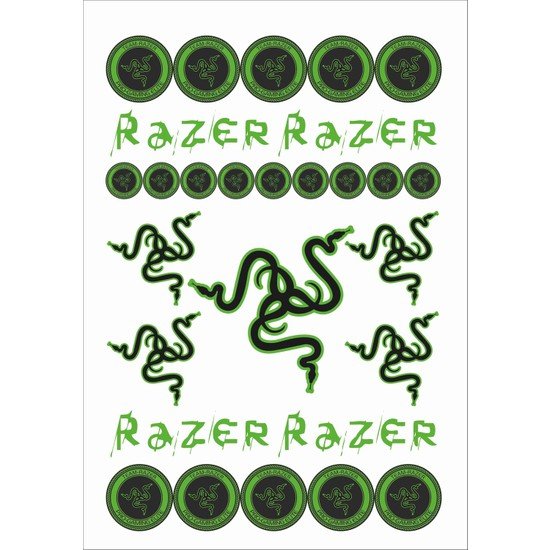 Как наклеить Razer наклейку