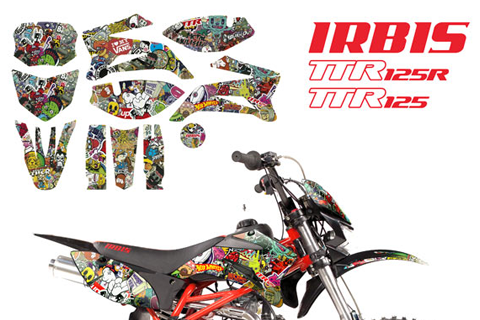 Наклейки на пластик (комплект) питбайк TTR 125