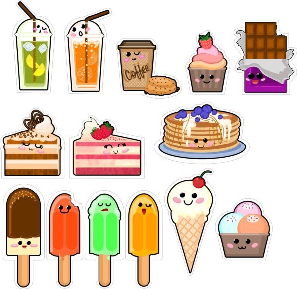 Стикеры сладости