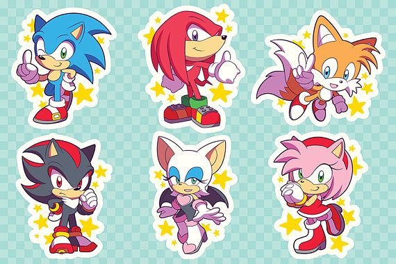 Стикеры Соника в ВК