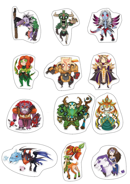 Стикеры из игр