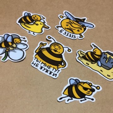 Пчелы мультяшные