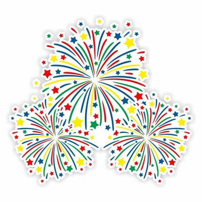 Салют 9 мая на прозрачном фоне