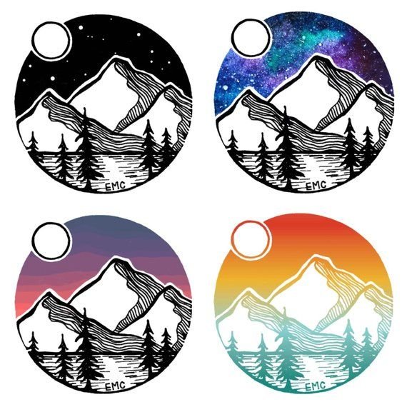 Стикеры горы