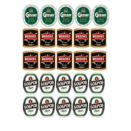 Наклейка на мыло бутылку пива