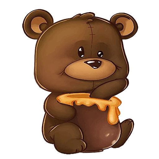 Наклейки мишки Тедди