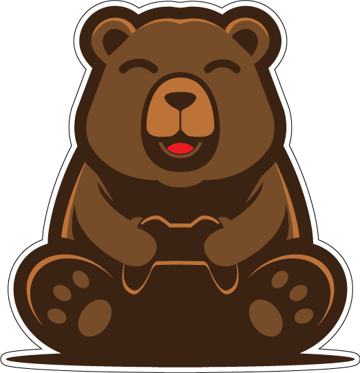 Наклейки мишки Тедди