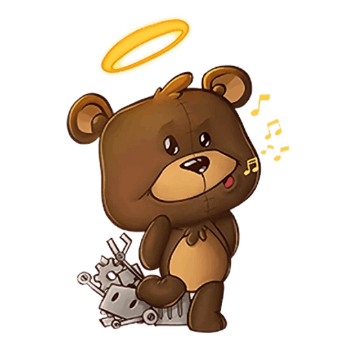 Наклейка - Медвежонок